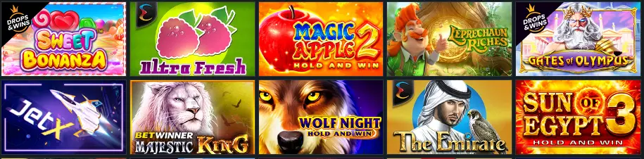 Betwinner tiene cientos de juegos disponibles Juegos de Betwinner