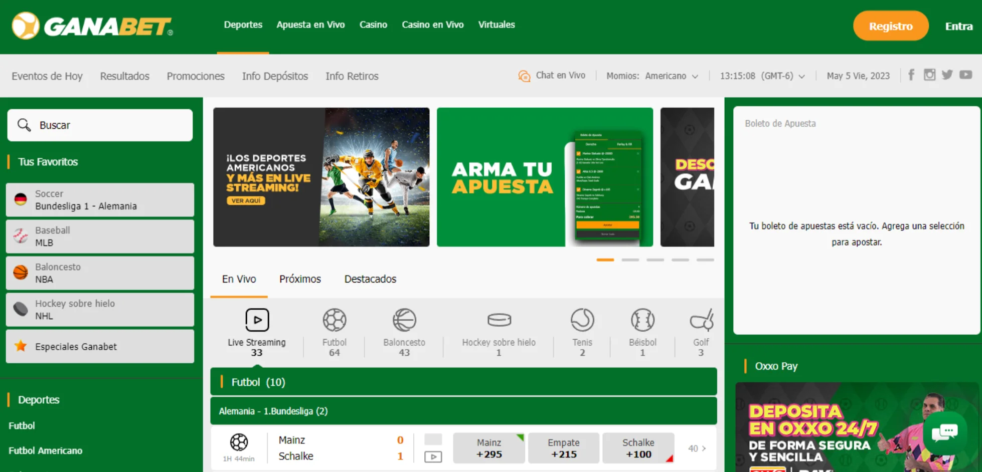 Ganabet también tiene apuestas deportivas Apuesta en deportes