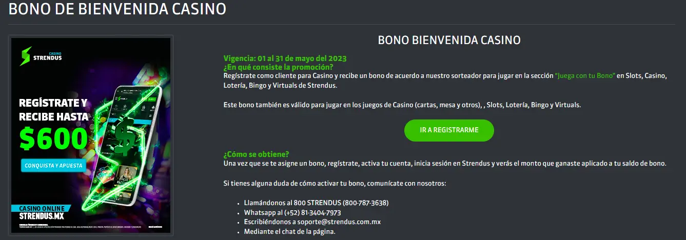 Bono de registro